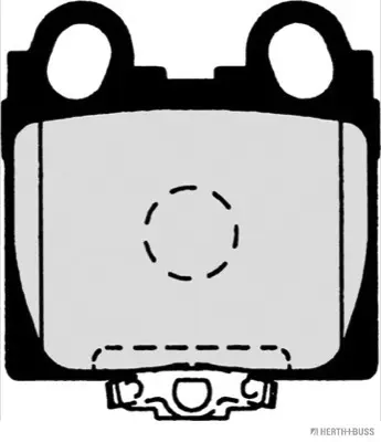 комплект спирачно феродо, дискови спирачки HERTH+BUSS JAKOPARTS