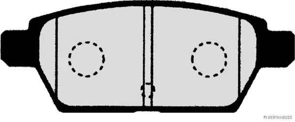 комплект спирачно феродо, дискови спирачки HERTH+BUSS JAKOPARTS