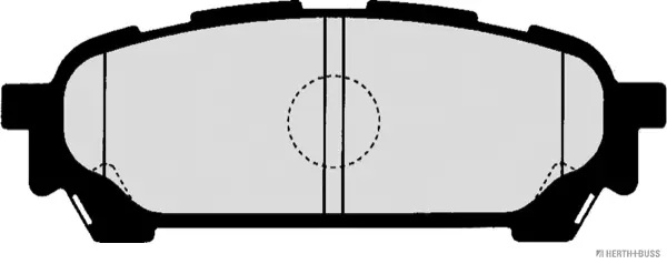 комплект спирачно феродо, дискови спирачки HERTH+BUSS JAKOPARTS