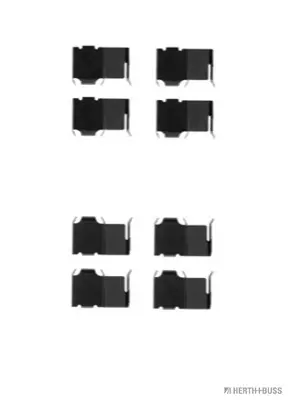 комплект принадлежности, дискови накладки HERTH+BUSS JAKOPARTS