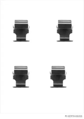 комплект принадлежности, дискови накладки HERTH+BUSS JAKOPARTS