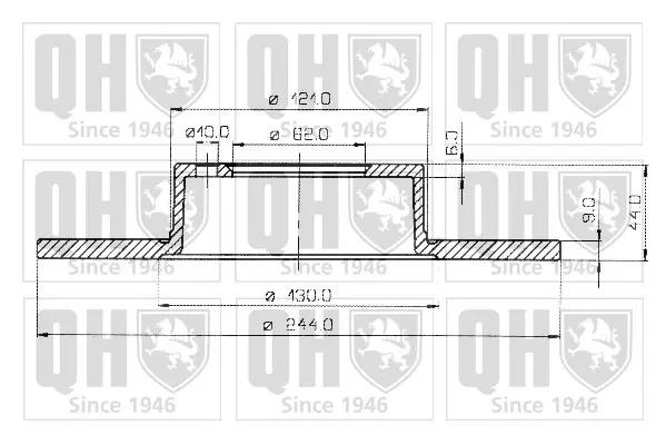 спирачен диск QUINTON HAZELL      