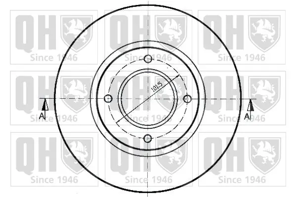 спирачен диск QUINTON HAZELL      
