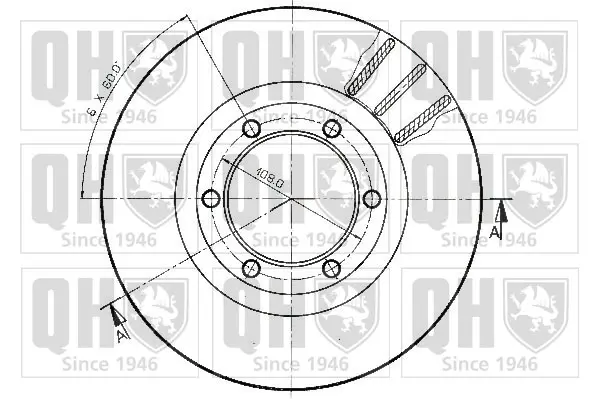 спирачен диск QUINTON HAZELL      