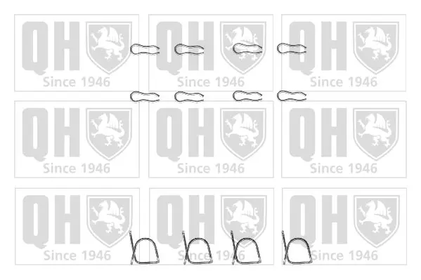 комплект принадлежности, дискови накладки QUINTON HAZELL      