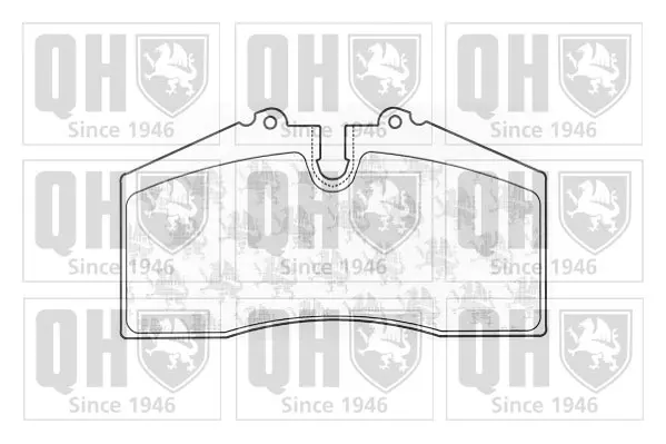 комплект спирачно феродо, дискови спирачки QUINTON HAZELL      