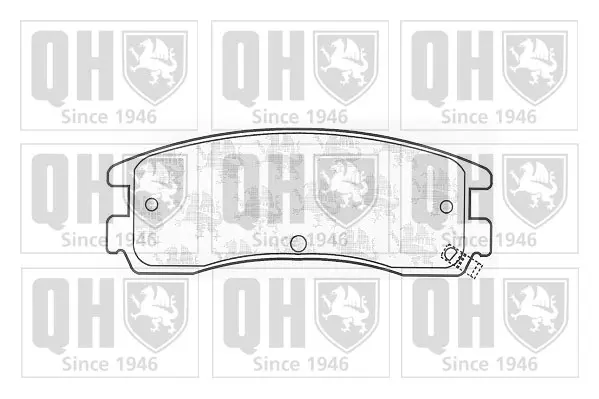 комплект спирачно феродо, дискови спирачки QUINTON HAZELL      