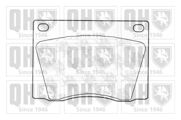 комплект спирачно феродо, дискови спирачки QUINTON HAZELL      