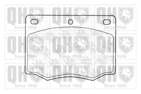 комплект спирачно феродо, дискови спирачки QUINTON HAZELL      