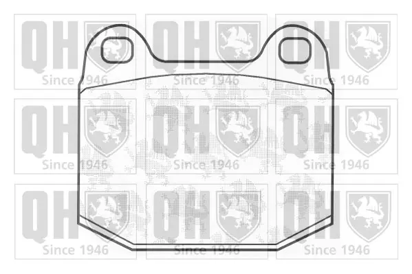 комплект спирачно феродо, дискови спирачки QUINTON HAZELL      