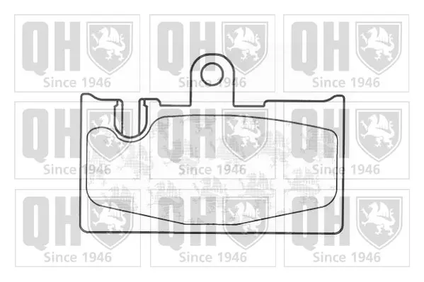 комплект спирачно феродо, дискови спирачки QUINTON HAZELL      