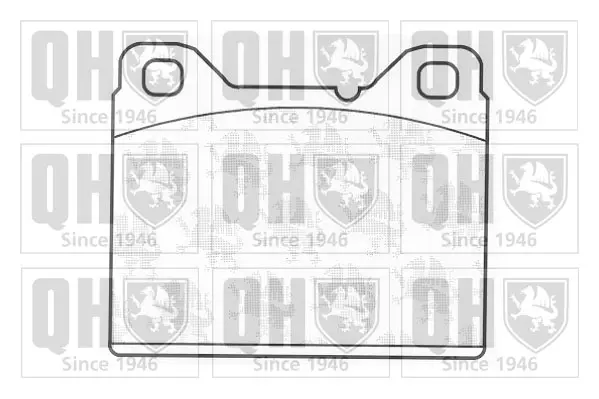комплект спирачно феродо, дискови спирачки QUINTON HAZELL      