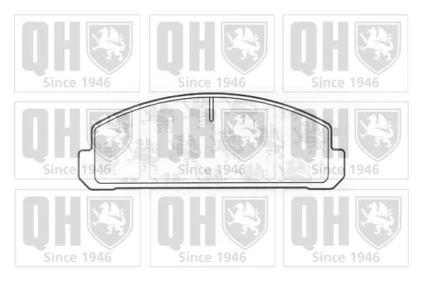 комплект спирачно феродо, дискови спирачки QUINTON HAZELL      