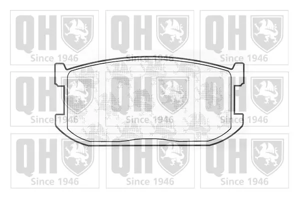комплект спирачно феродо, дискови спирачки QUINTON HAZELL      