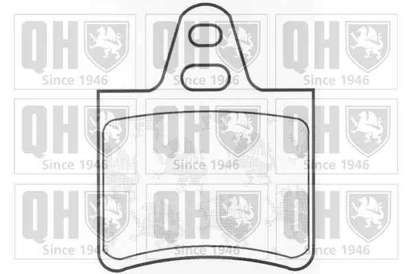 комплект спирачно феродо, дискови спирачки QUINTON HAZELL      