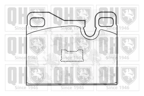 комплект спирачно феродо, дискови спирачки QUINTON HAZELL      