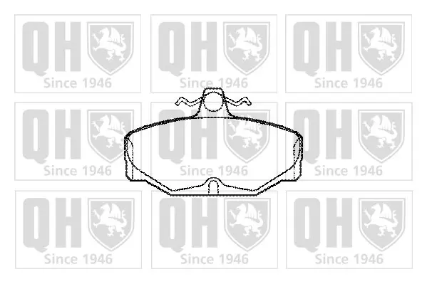 комплект спирачно феродо, дискови спирачки QUINTON HAZELL      