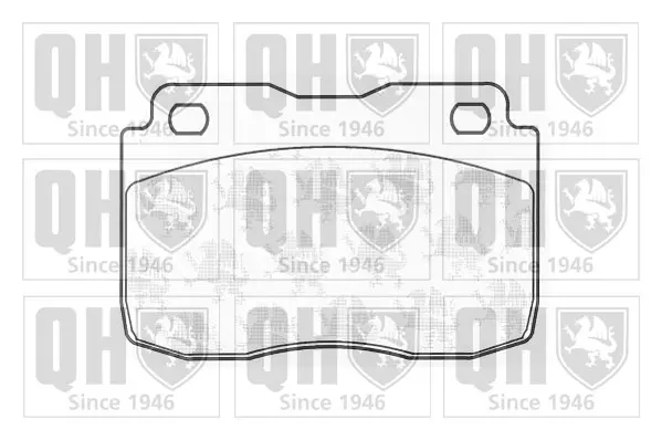 комплект спирачно феродо, дискови спирачки QUINTON HAZELL      