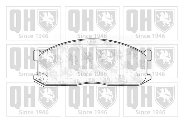 комплект спирачно феродо, дискови спирачки QUINTON HAZELL      