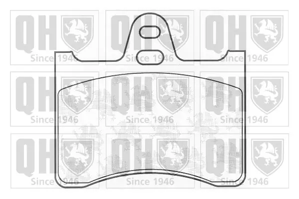 комплект спирачно феродо, дискови спирачки QUINTON HAZELL      