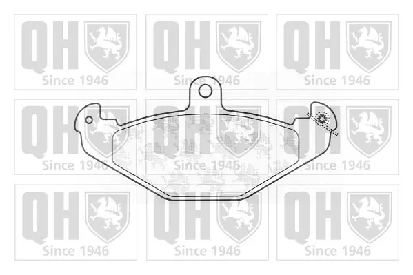 комплект спирачно феродо, дискови спирачки QUINTON HAZELL      