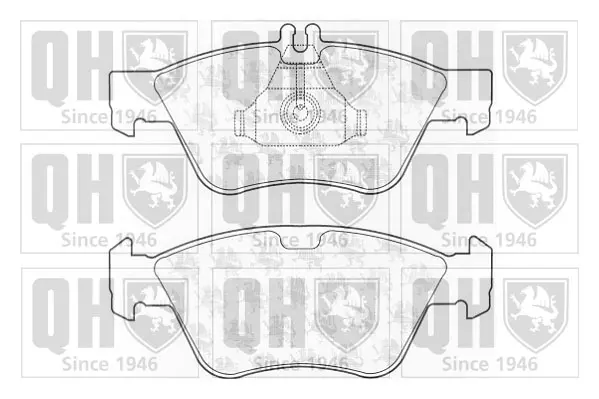 комплект спирачно феродо, дискови спирачки QUINTON HAZELL      