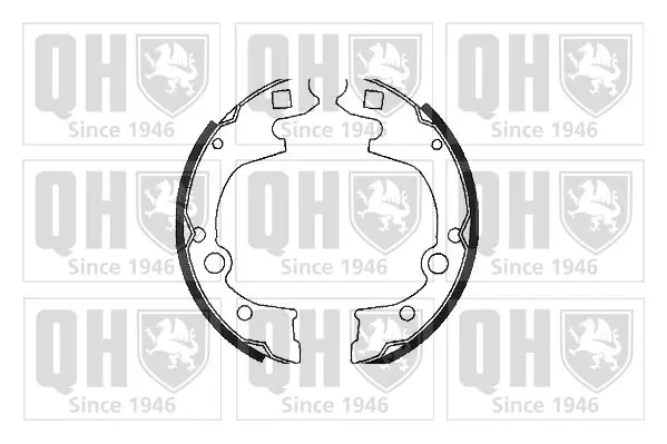 комплект спирачна челюст QUINTON HAZELL      