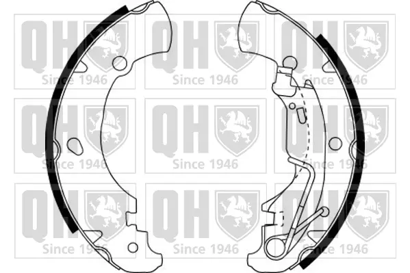 комплект спирачна челюст QUINTON HAZELL      