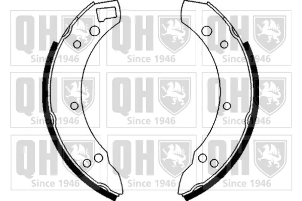 комплект спирачна челюст QUINTON HAZELL      