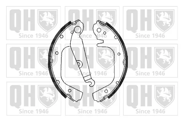 комплект спирачна челюст QUINTON HAZELL      