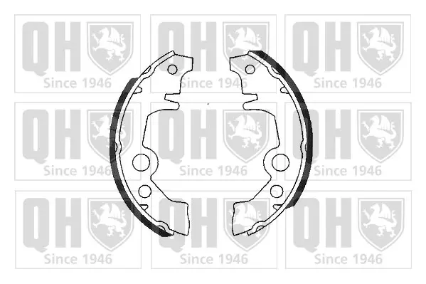 комплект спирачна челюст QUINTON HAZELL      