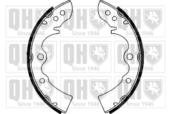 комплект спирачна челюст QUINTON HAZELL      