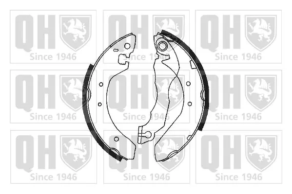 комплект спирачна челюст QUINTON HAZELL      