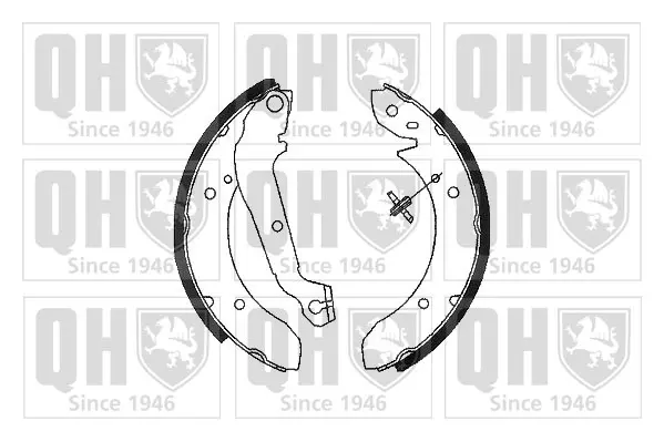 комплект спирачна челюст QUINTON HAZELL      