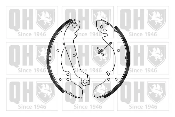 комплект спирачна челюст QUINTON HAZELL      