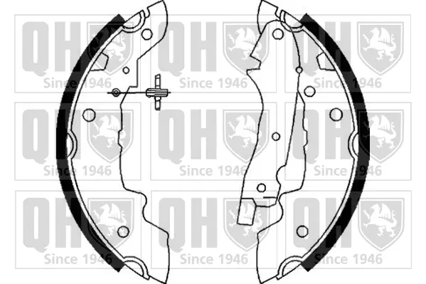 комплект спирачна челюст QUINTON HAZELL      