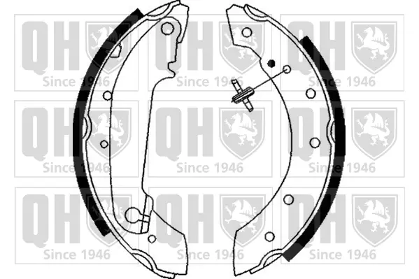 комплект спирачна челюст QUINTON HAZELL      