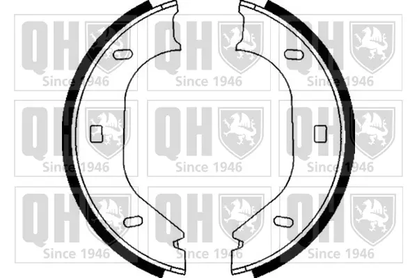 комплект спирачна челюст, ръчна спирачка QUINTON HAZELL      