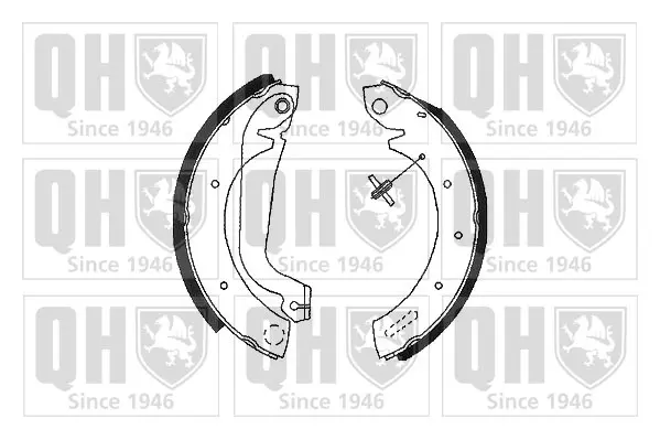 комплект спирачна челюст QUINTON HAZELL      