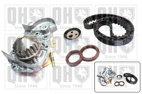 водна помпа- к-кт ангренажен ремък QUINTON HAZELL      