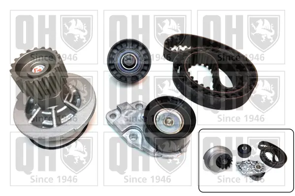 водна помпа- к-кт ангренажен ремък QUINTON HAZELL      