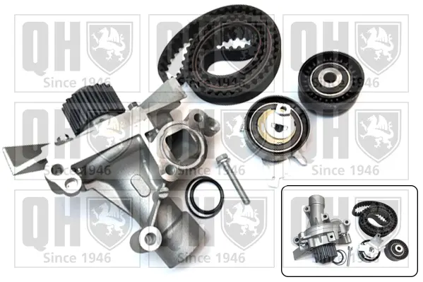 водна помпа- к-кт ангренажен ремък QUINTON HAZELL      