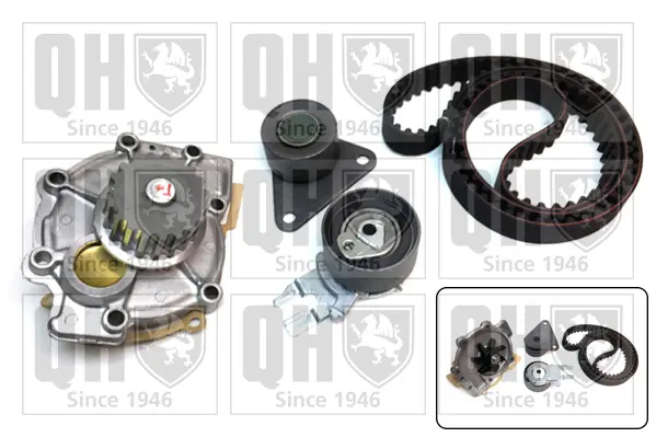 водна помпа- к-кт ангренажен ремък QUINTON HAZELL      