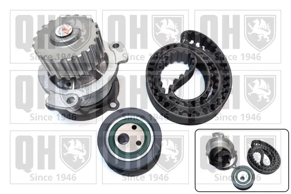 водна помпа- к-кт ангренажен ремък QUINTON HAZELL      