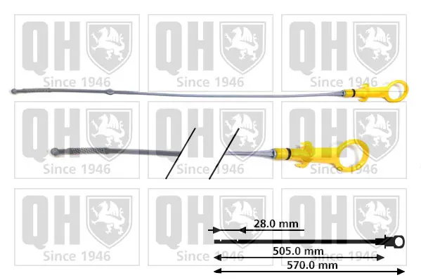 пръчка за измерване нивото на маслото QUINTON HAZELL      