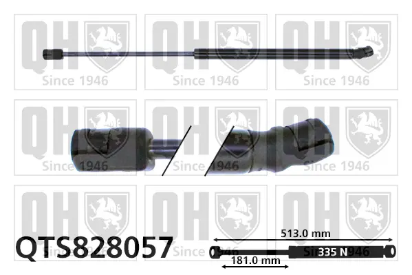 газов амортисьор, багажно-товарно пространство QUINTON HAZELL      