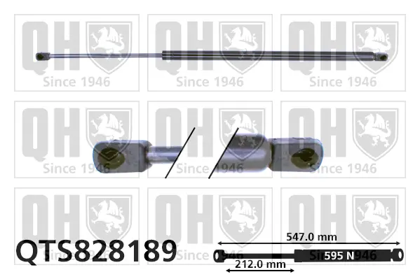 газов амортисьор, багажно/товарно пространство QUINTON HAZELL      