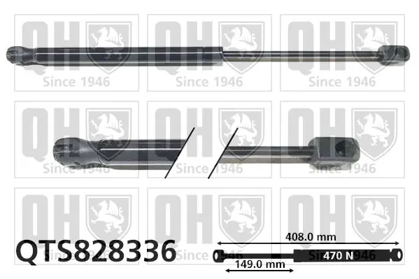 газов амортисьор, багажно/товарно пространство QUINTON HAZELL      