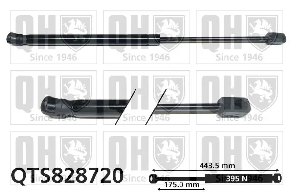 газов амортисьор, багажно-товарно пространство QUINTON HAZELL      