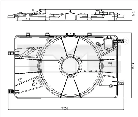 държач, вентилатор на радиатора TYC                 